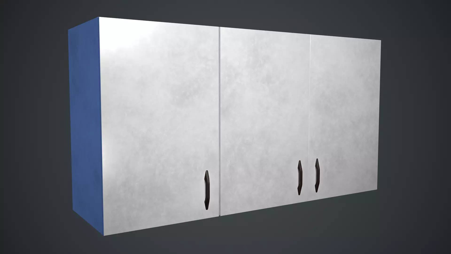 Wall Cabinet Low-poly 3D model_6