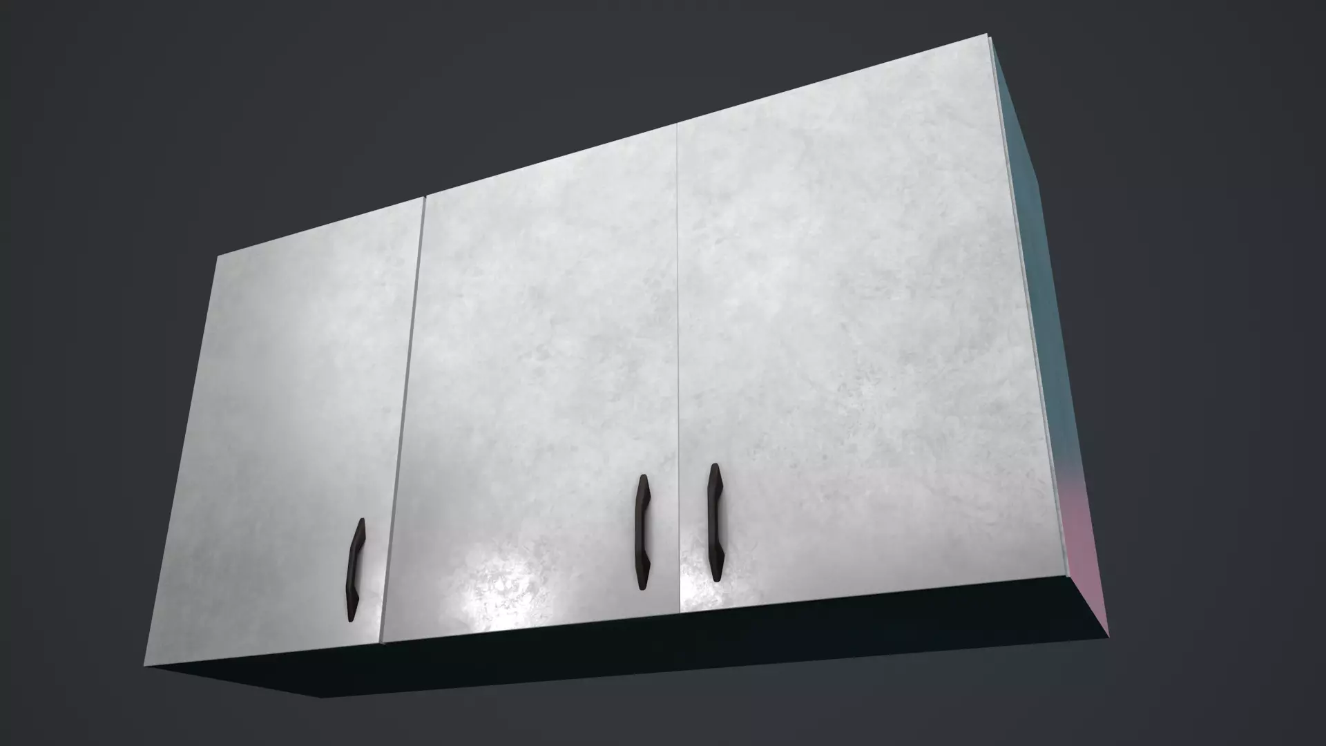 Wall Cabinet Low-poly 3D model_7