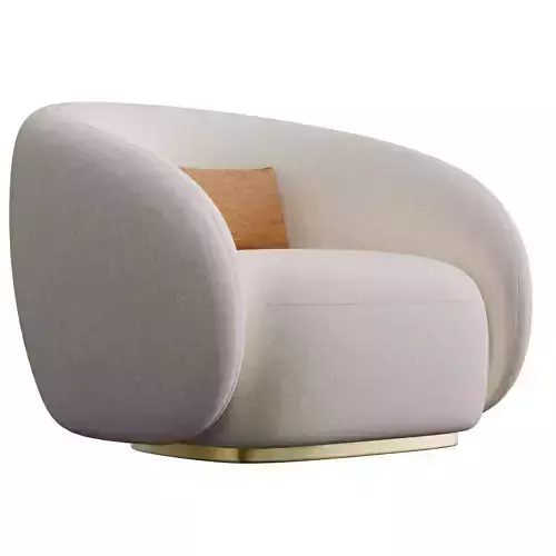 Fotel Swivel Chair Brice 3D model 3