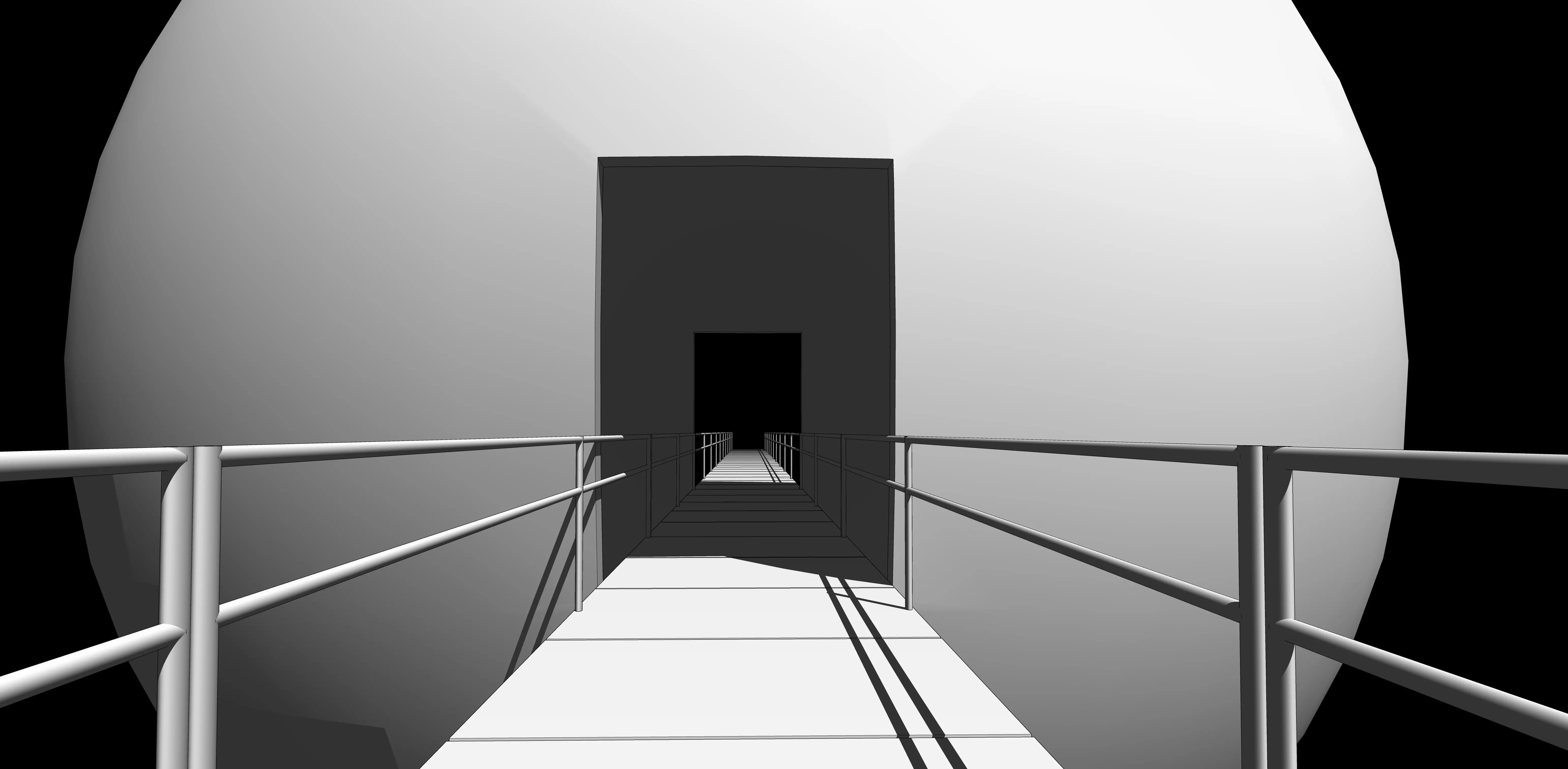 Central core of the laboratory Low-poly 3D model_4