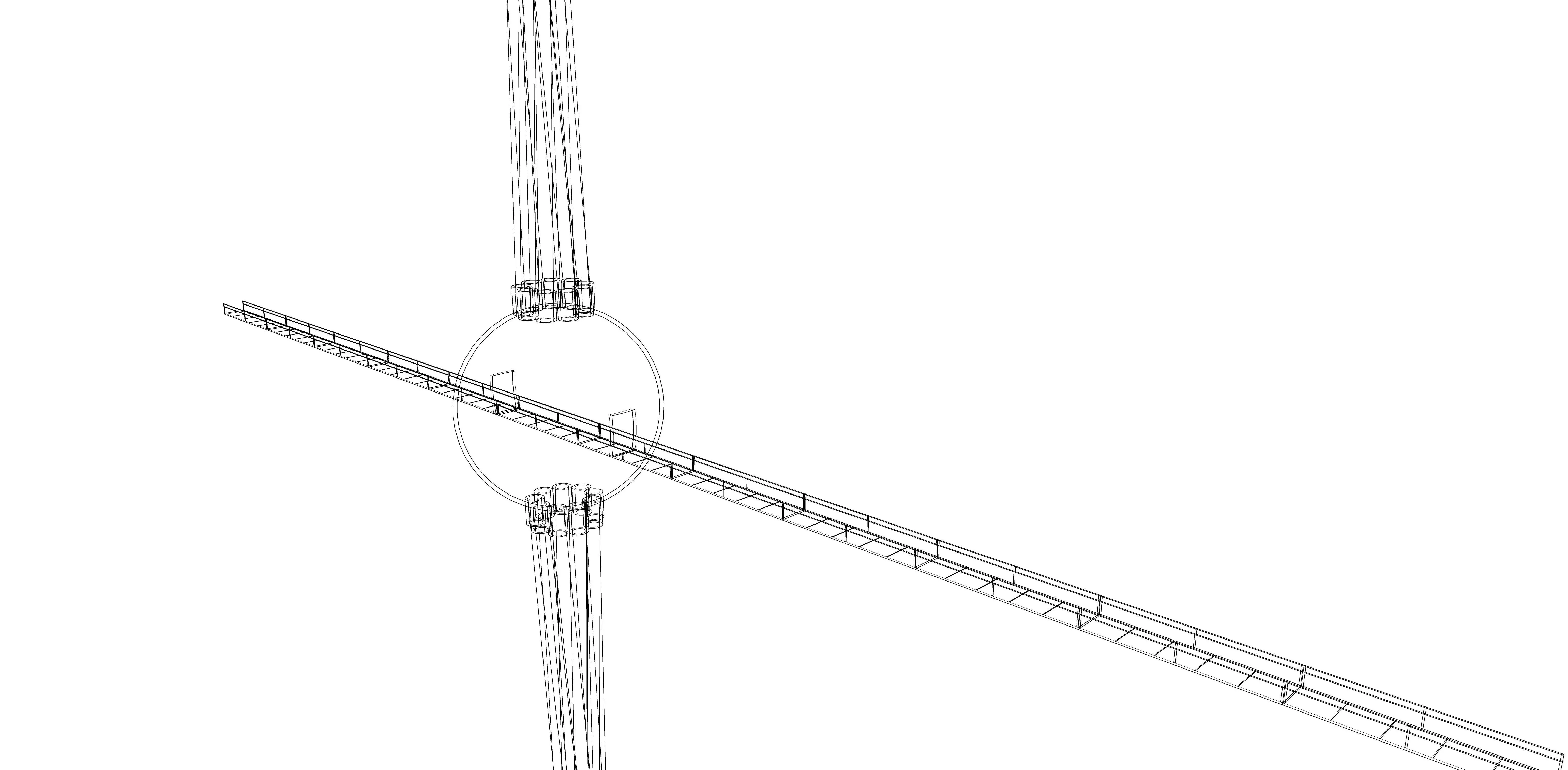 Central core of the laboratory Low-poly 3D model_8