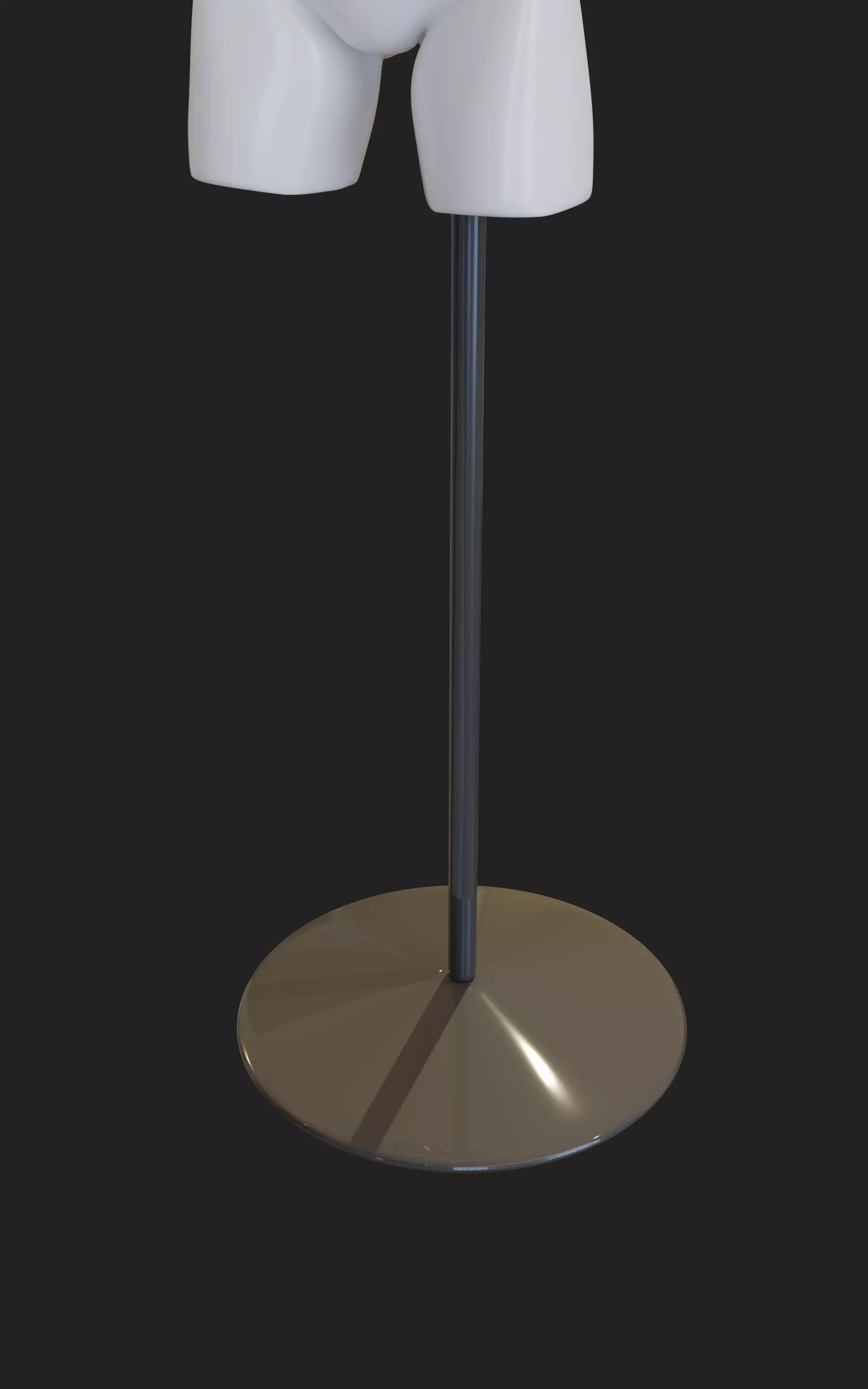 Stylized Female Fitting Dummy Low-poly 3D model_15