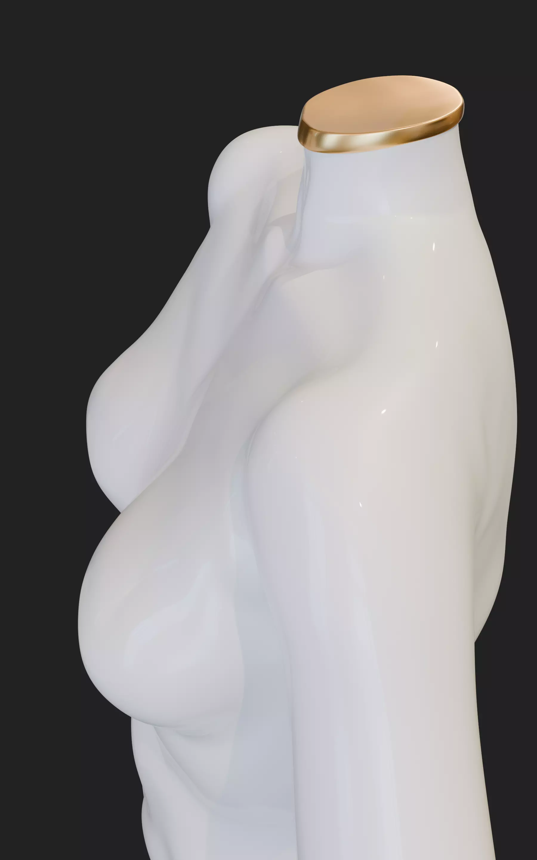 Stylized Female Fitting Dummy Low-poly 3D model_22