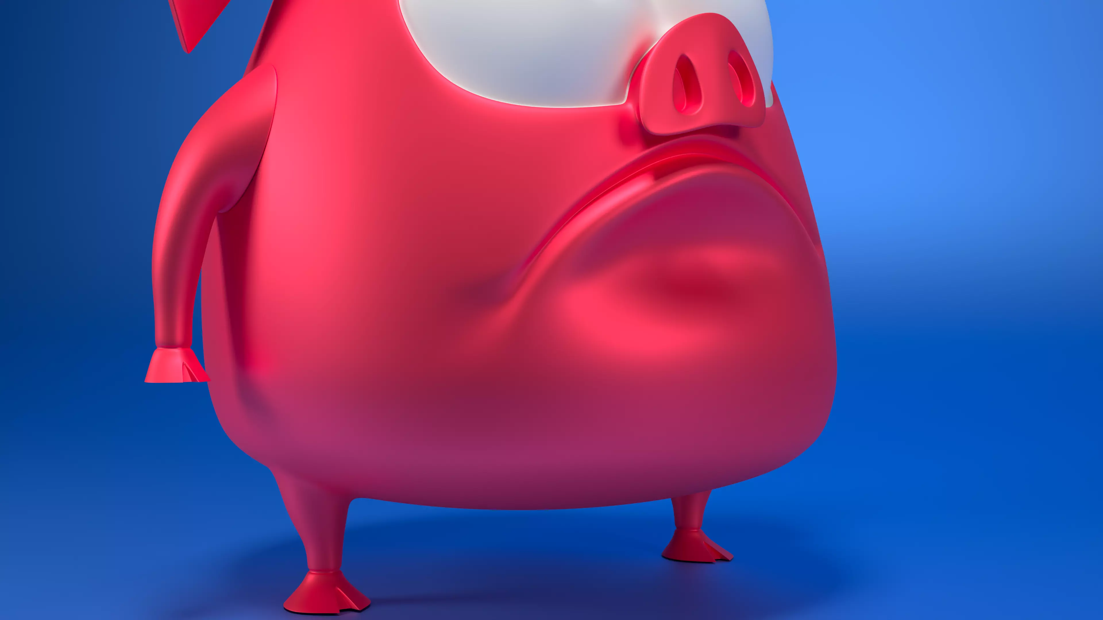 Cartoon Pig 3D print model_5