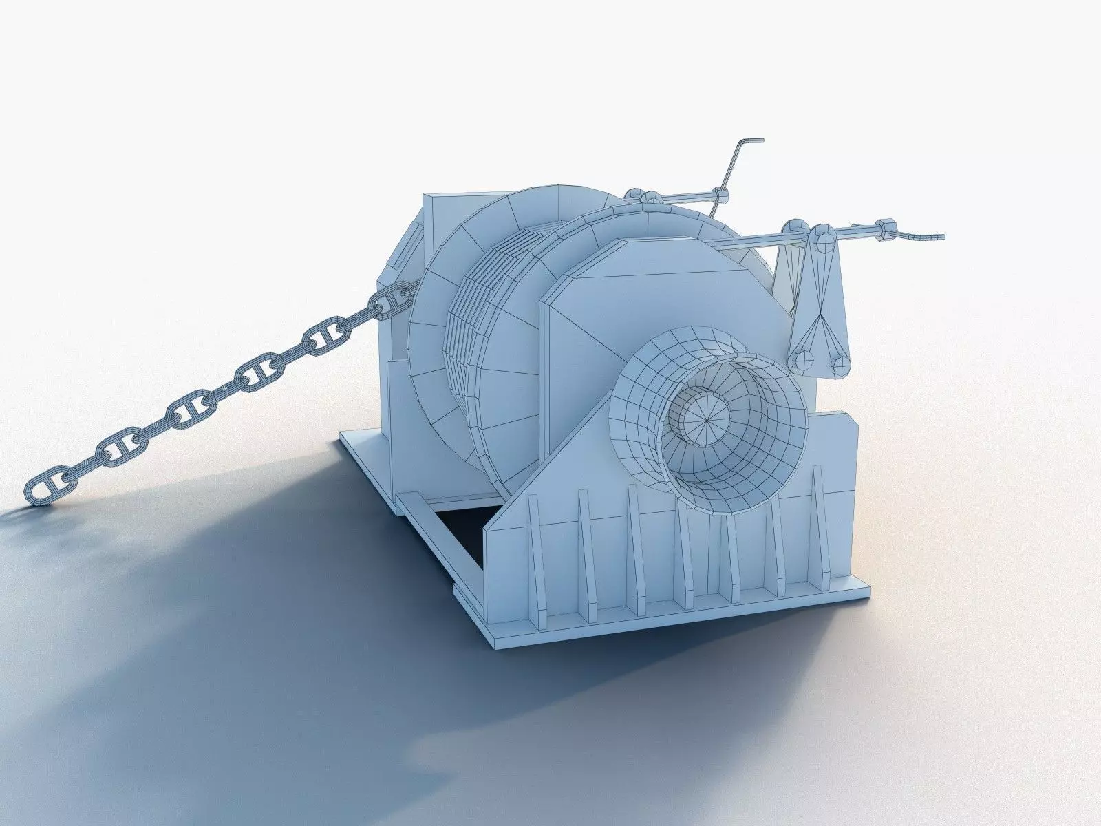 Anchor-Mooring Winch 3D model_6