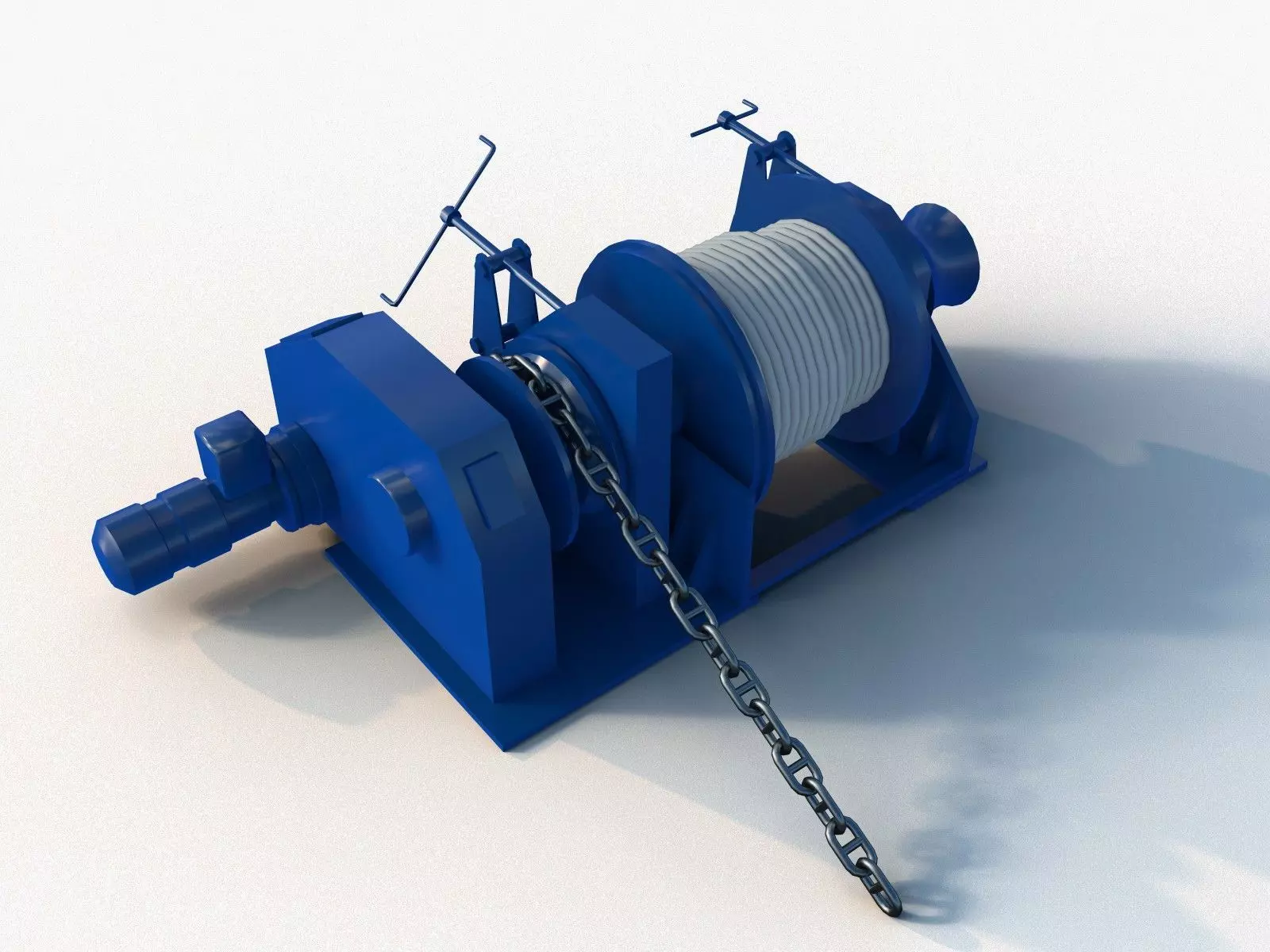 Anchor-Mooring Winch 3D model_0