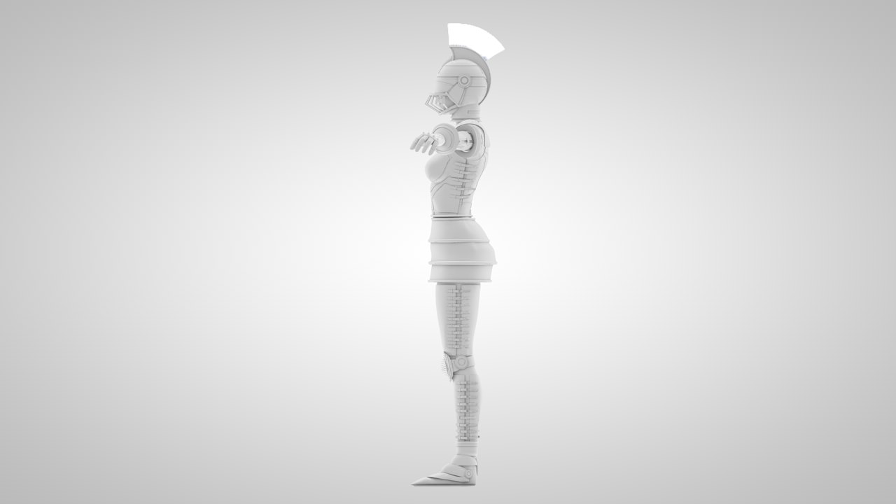 Warrior woman  Free 3D model_24