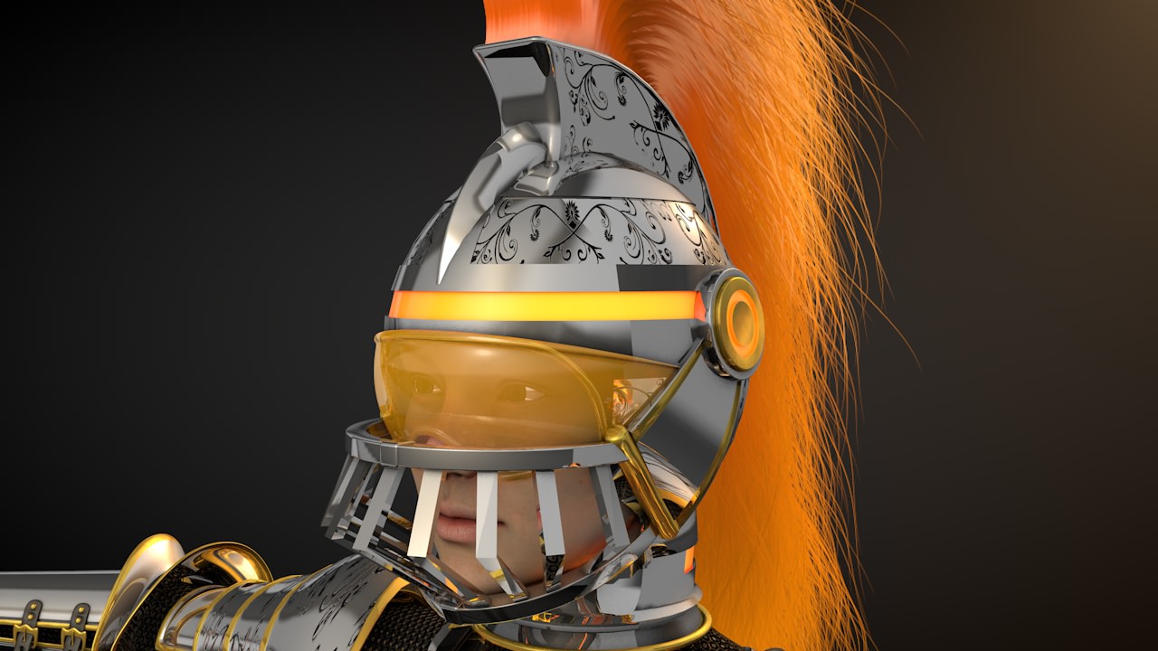 Warrior woman  Free 3D model_3