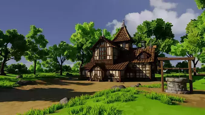Medieval House 10 With Environment