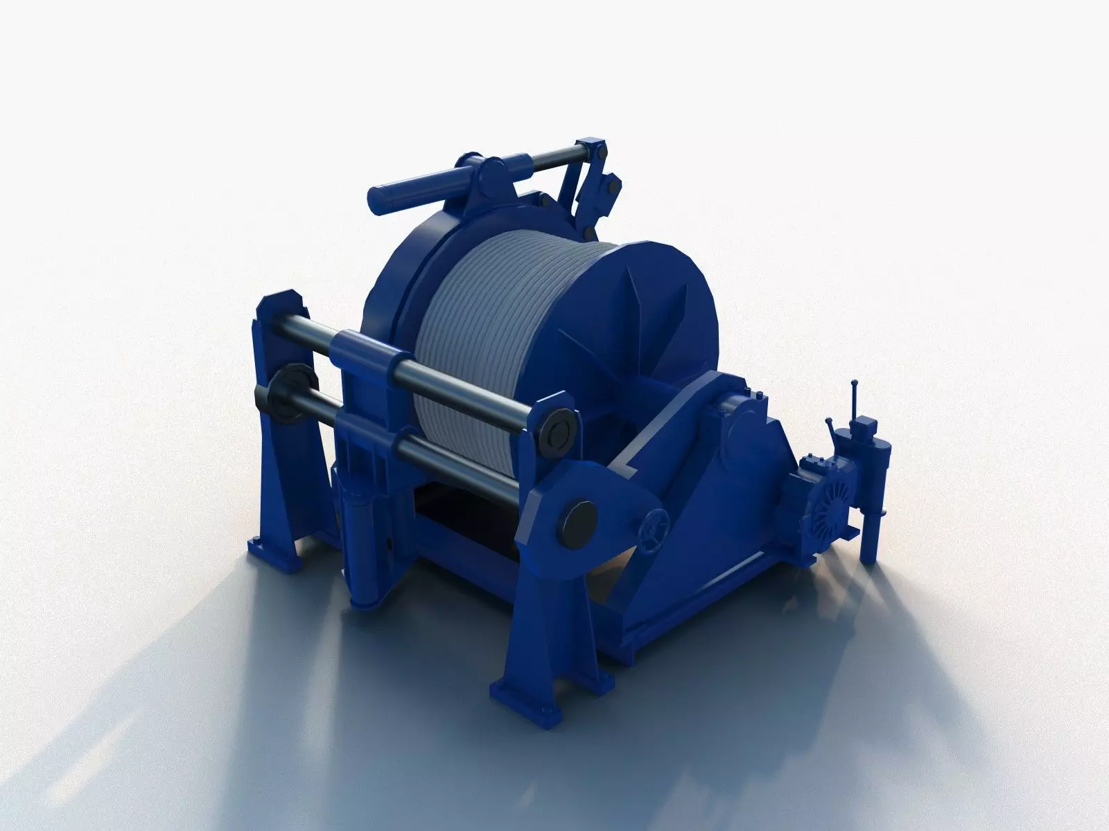 Stern Winch for Commercial Ships 3D model_2