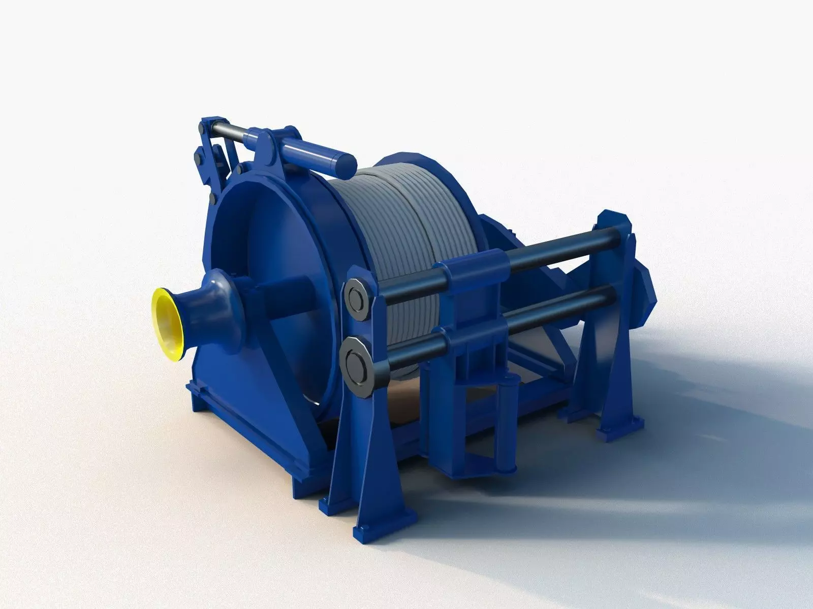 Stern Winch for Commercial Ships 3D model_0
