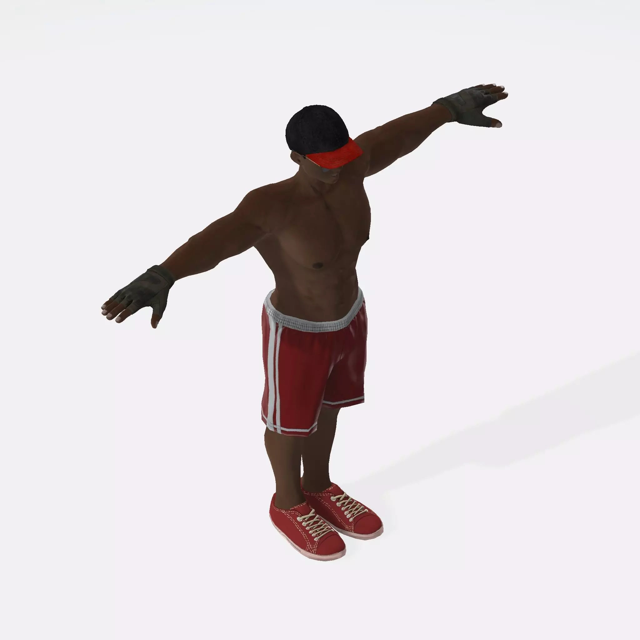 3D Character Model Low Poly Casual Male Game Ready Low-poly 3D model_11