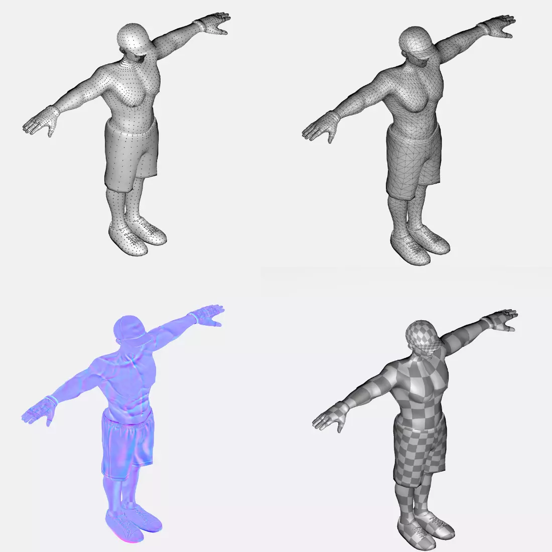 3D Character Model Low Poly Casual Male Game Ready Low-poly 3D model_1