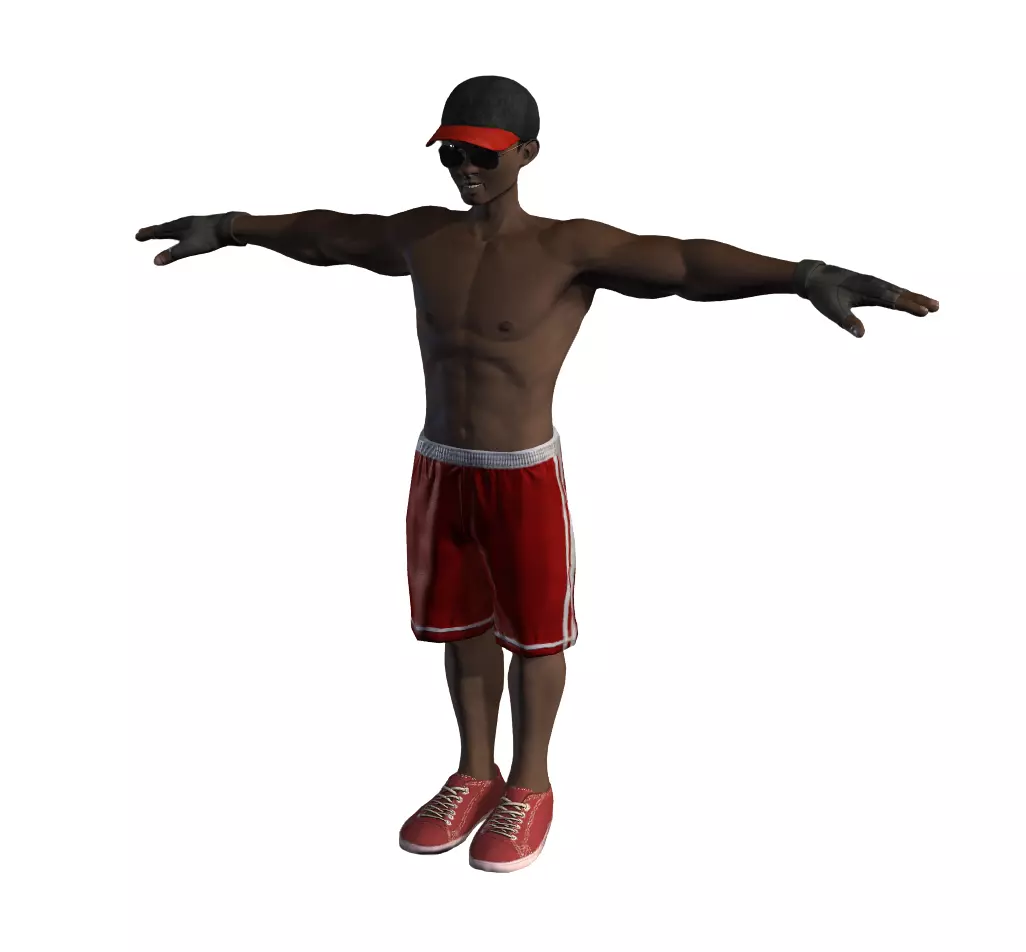 3D Character Model Low Poly Casual Male Game Ready Low-poly 3D model_10
