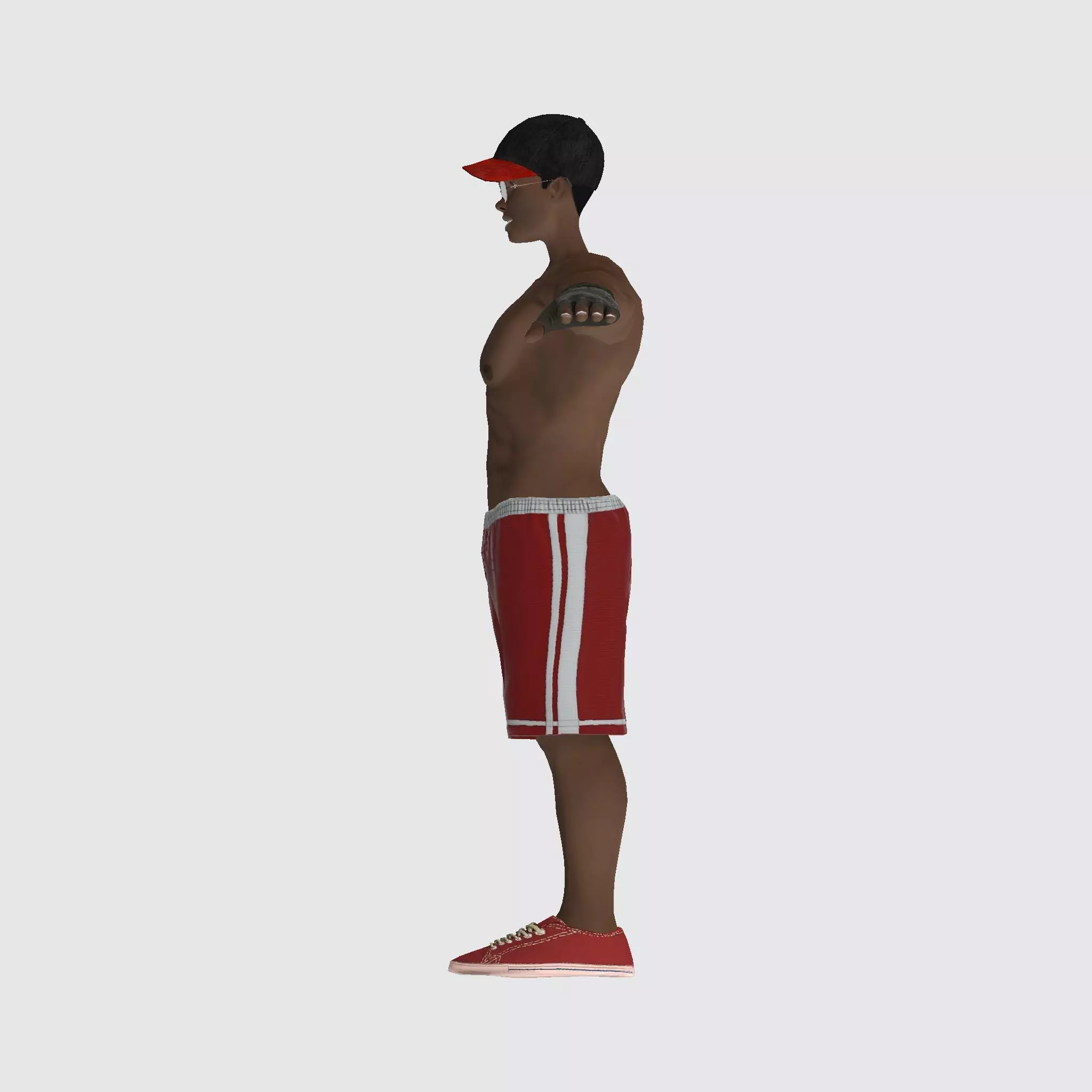 3D Character Model Low Poly Casual Male Game Ready Low-poly 3D model_7
