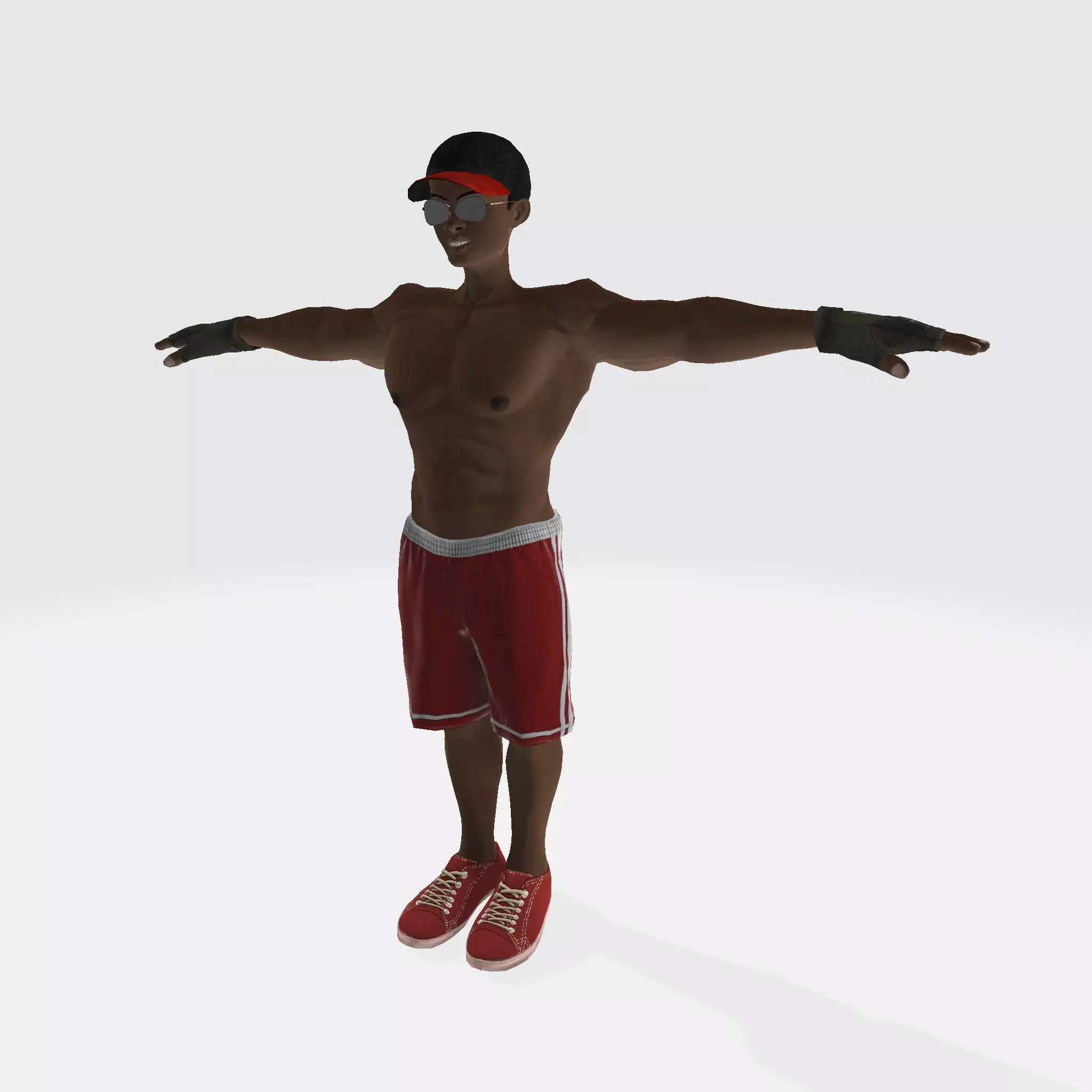 3D Character Model Low Poly Casual Male Game Ready Low-poly 3D model_3