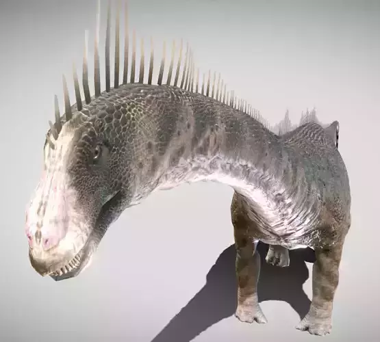Diplodocus V2 The Whip-Tailed Titan of the Jurassic Low-poly 3D model