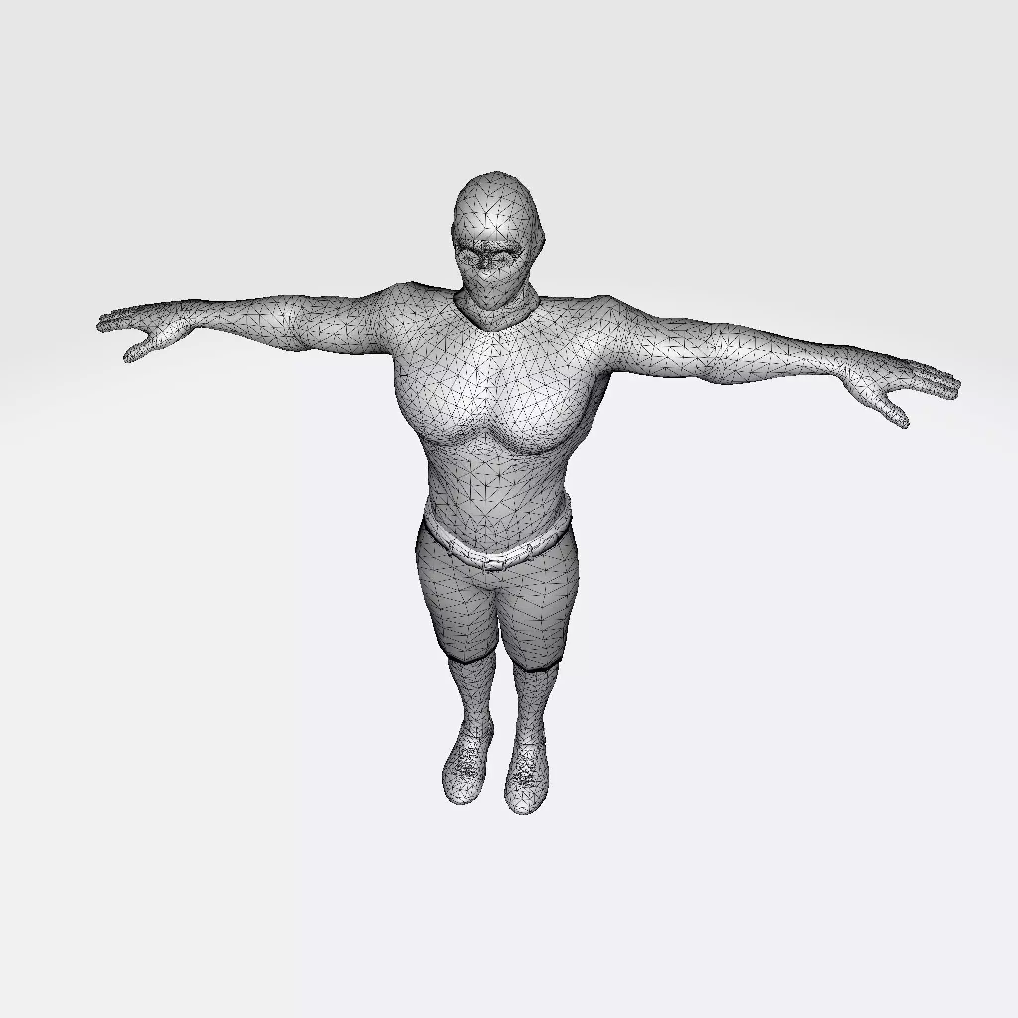 3D Character Model  Rigged Muscular Male Game Ready 3D model_2