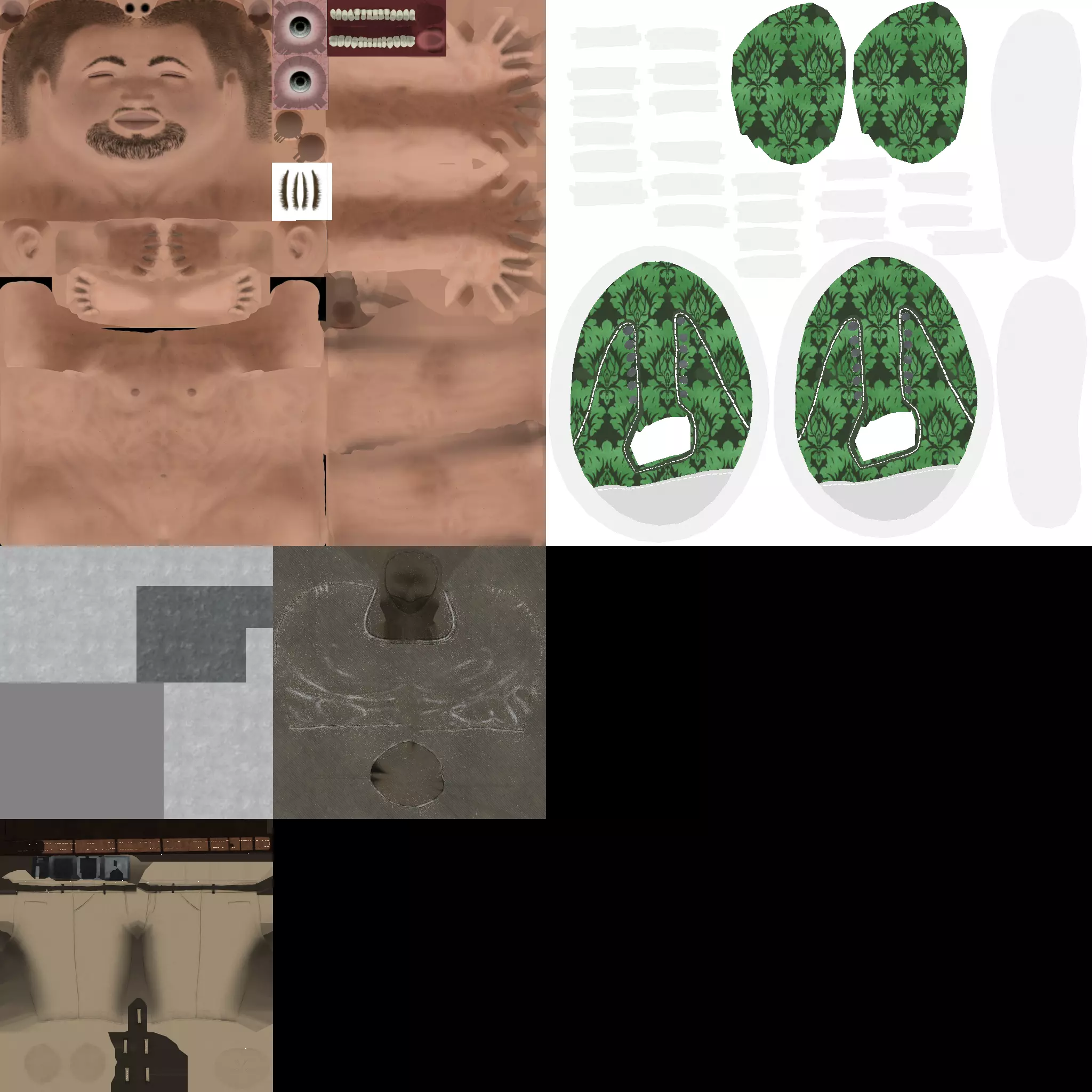 3D Character Model  Rigged Muscular Male Game Ready 3D model_10