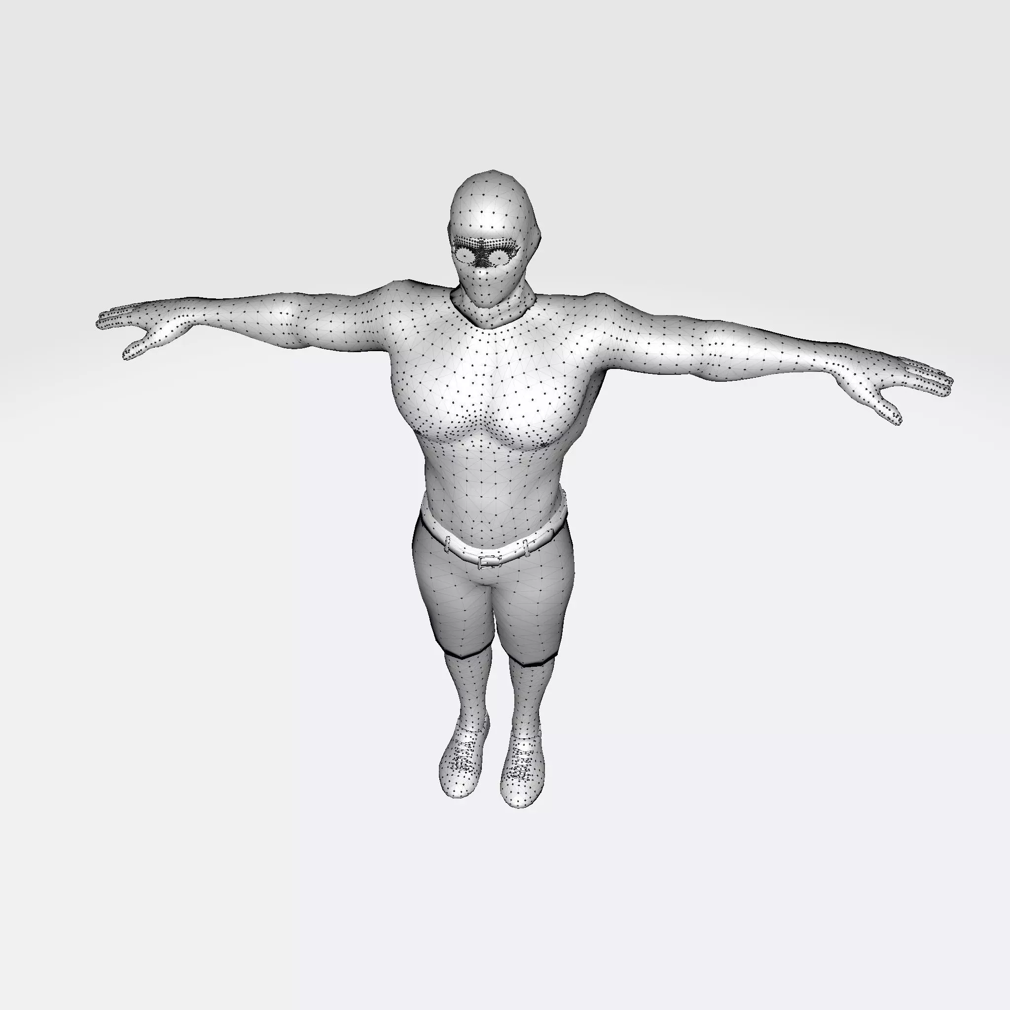 3D Character Model  Rigged Muscular Male Game Ready 3D model_4