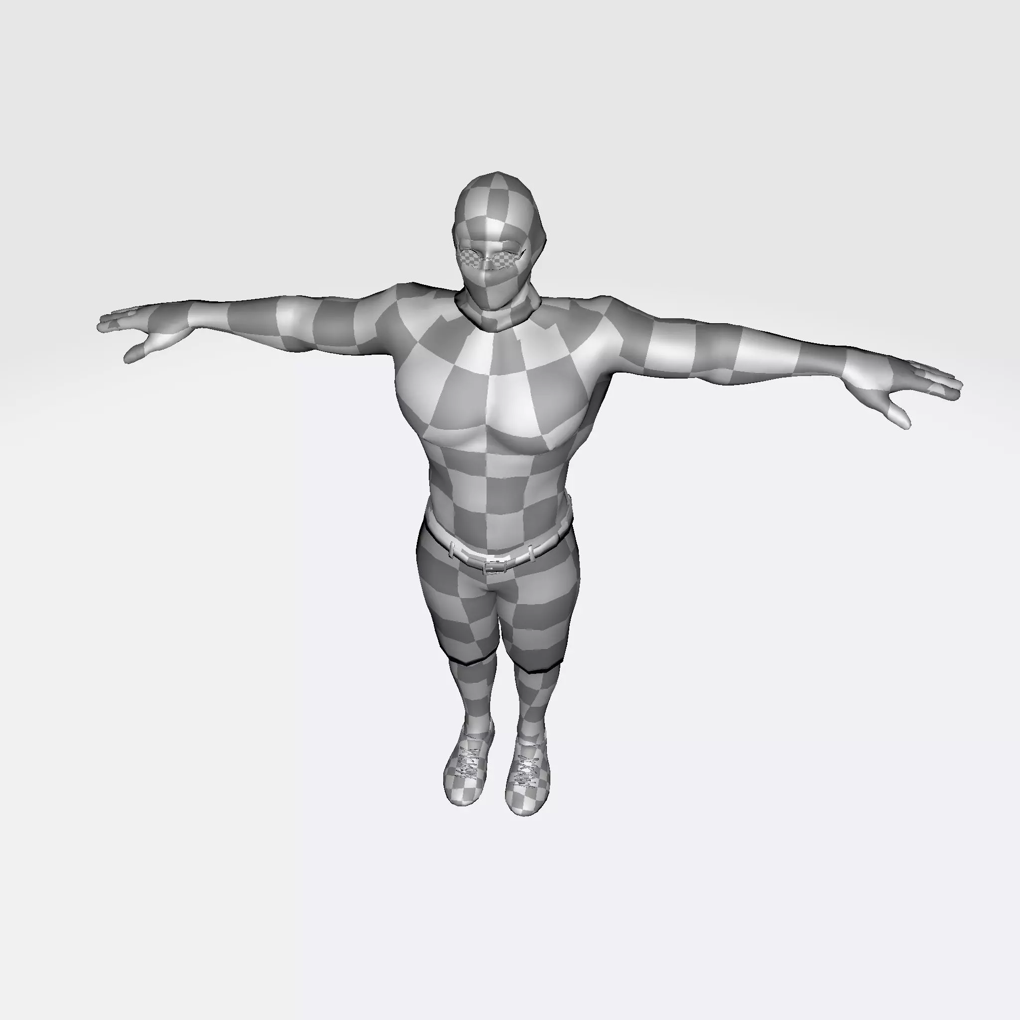 3D Character Model  Rigged Muscular Male Game Ready 3D model_3