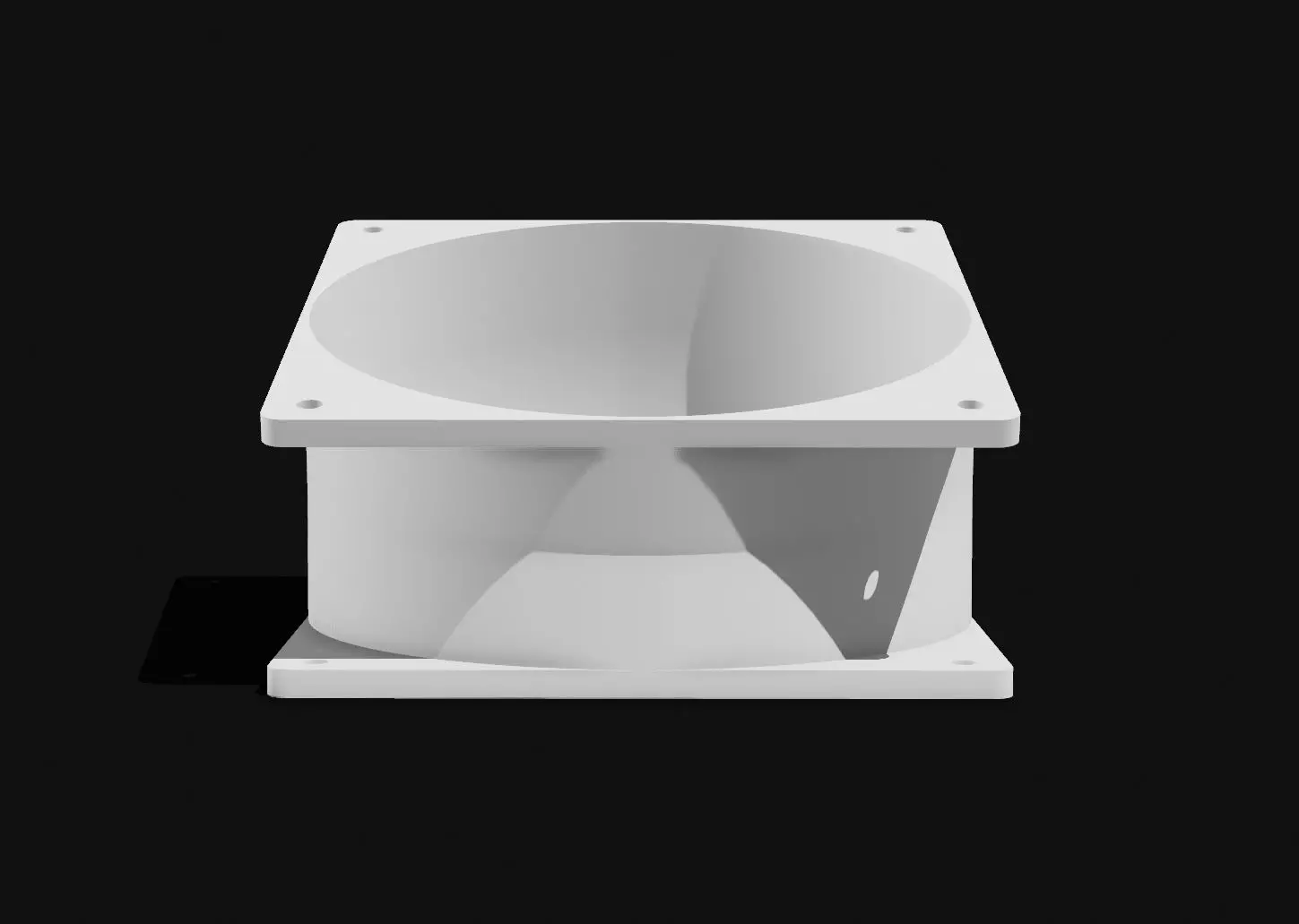 Center PC Vent Fan 120mm 3D print model_3