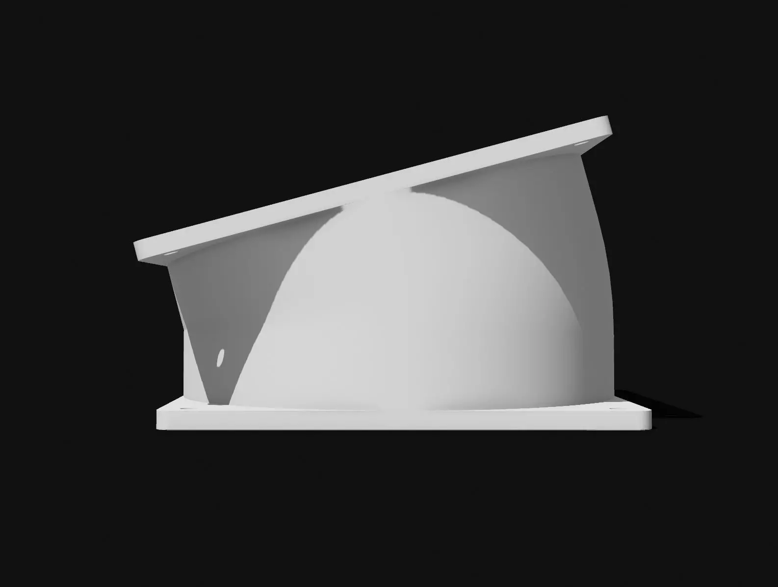 Center PC Vent Fan 120mm 3D print model_4