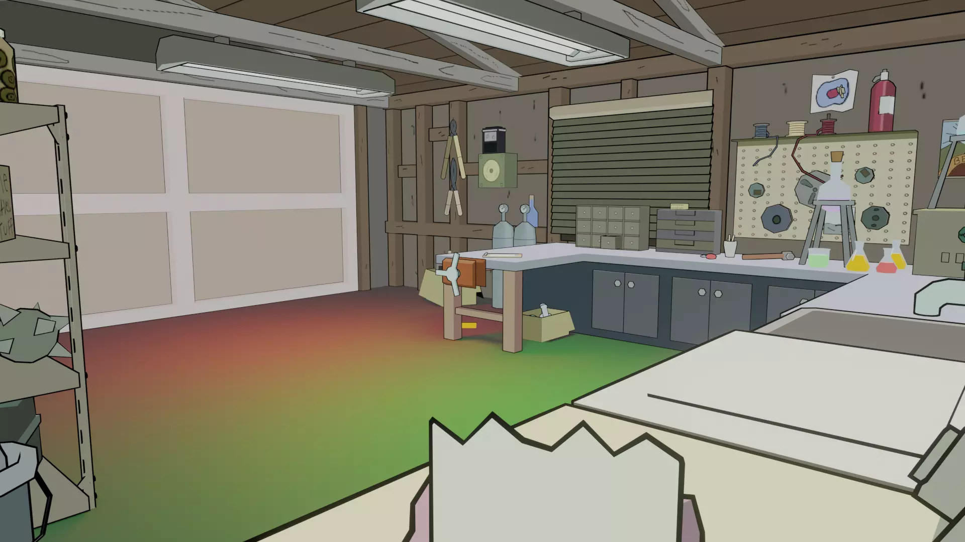 Rick and Mortys Garage 3D Scene Environment 3D model_1