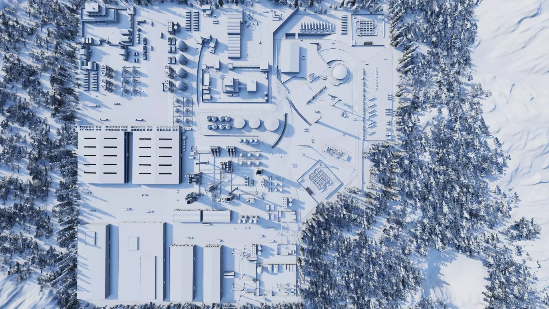 Industrial Factory-Petrochemical-Complex and Oil Gas Rig 3D model_24