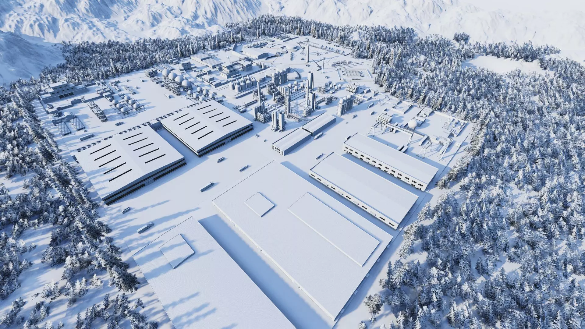 Industrial Factory-Petrochemical-Complex and Oil Gas Rig 3D model_21