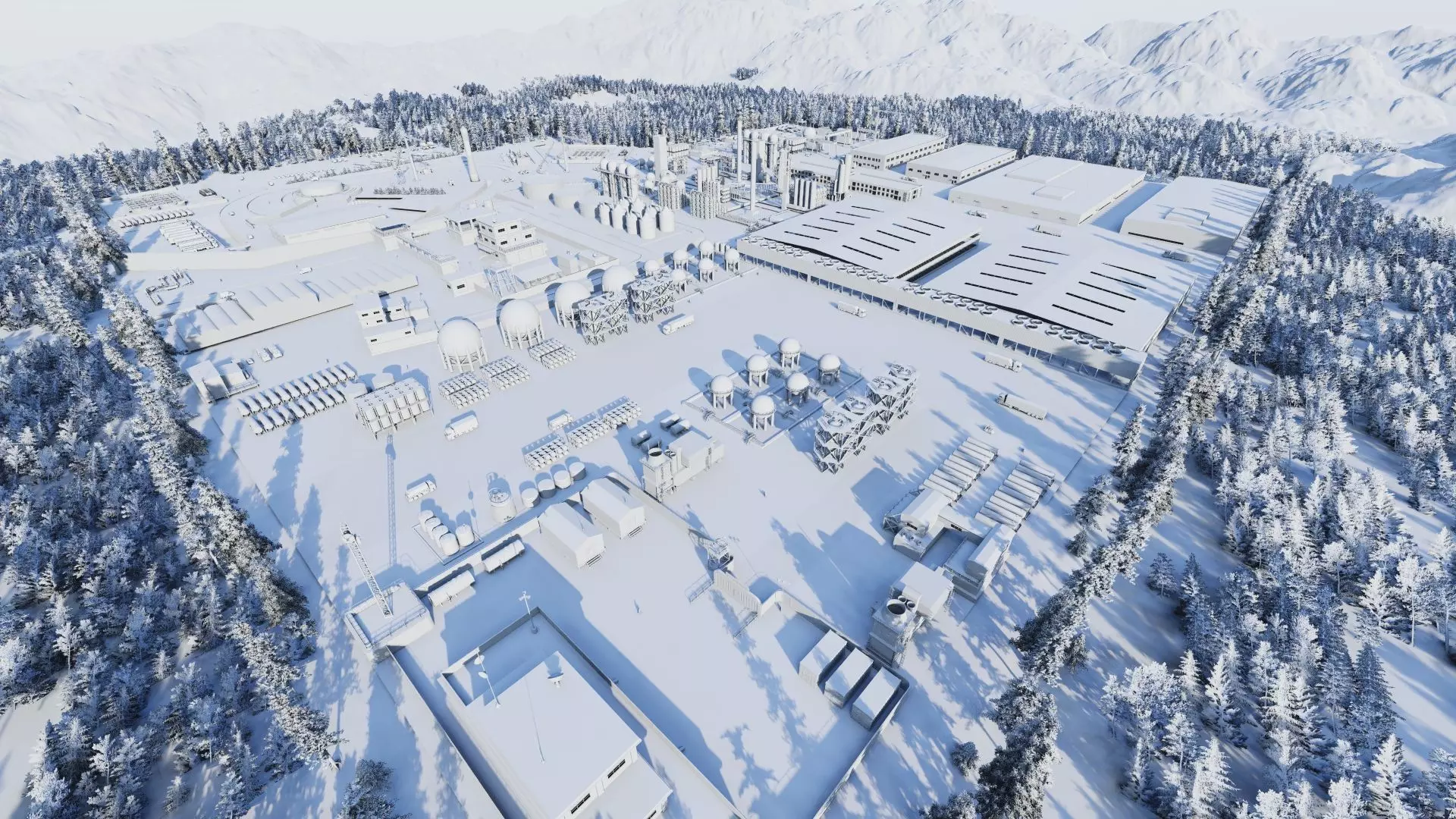 Industrial Factory-Petrochemical-Complex and Oil Gas Rig 3D model_13