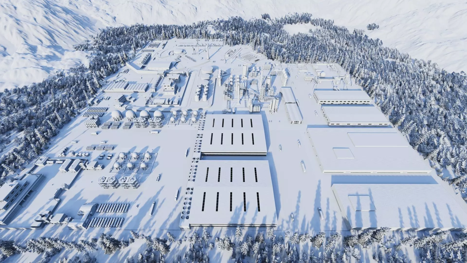 Industrial Factory-Petrochemical-Complex and Oil Gas Rig 3D model_11