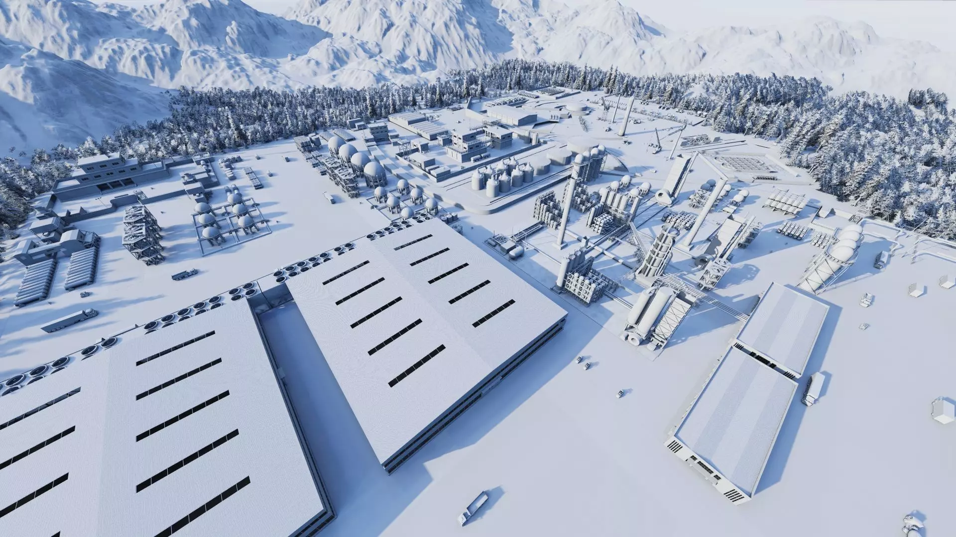 Industrial Factory-Petrochemical-Complex and Oil Gas Rig 3D model_26