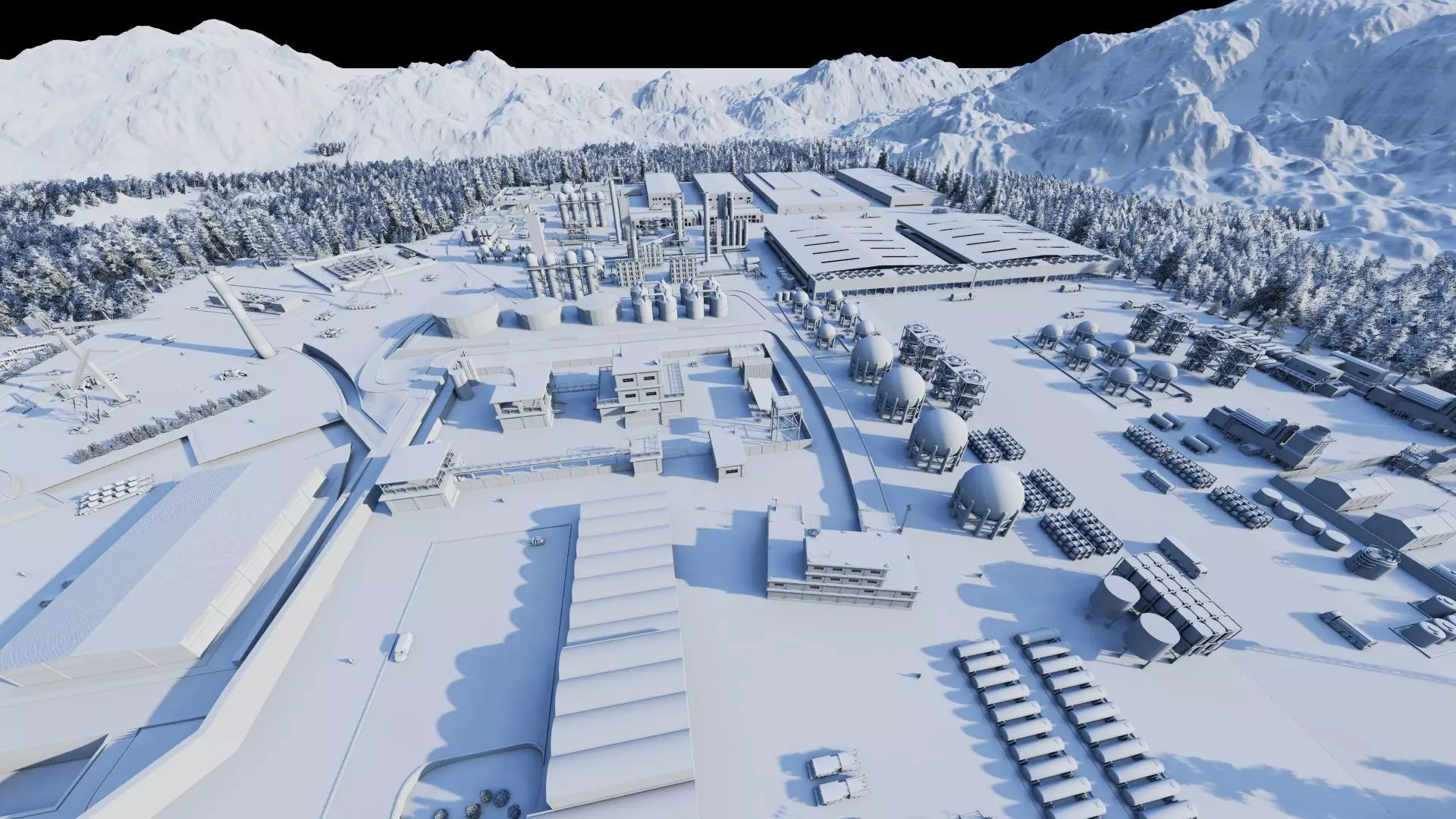 Industrial Factory-Petrochemical-Complex and Oil Gas Rig 3D model_22