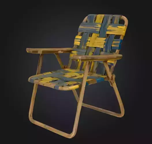 Woven Comfort Beach Low-poly 3D model