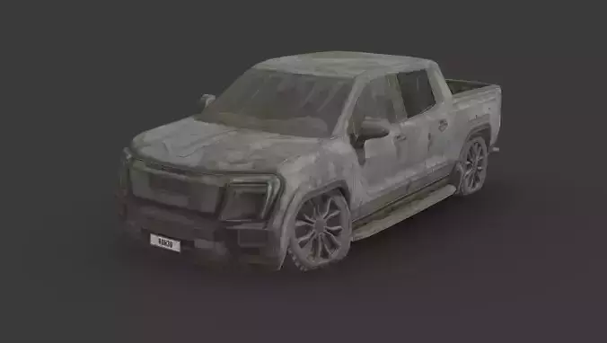 Abandoned Car - GMC Sierra EV