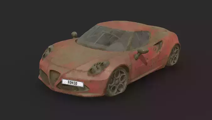 Abandoned Car - Alfa Romeo 4C