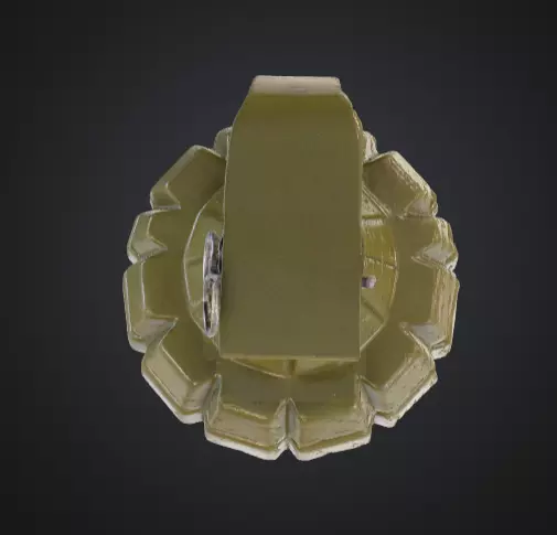 Fragmentation Grenade Low-poly 3D model_5
