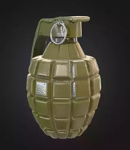 Fragmentation Grenade Low-poly 3D model