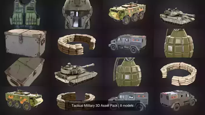 Tactical Military 3D Asset Pack