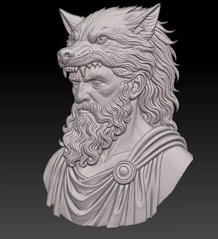 Zeus Relief 3D print model_0