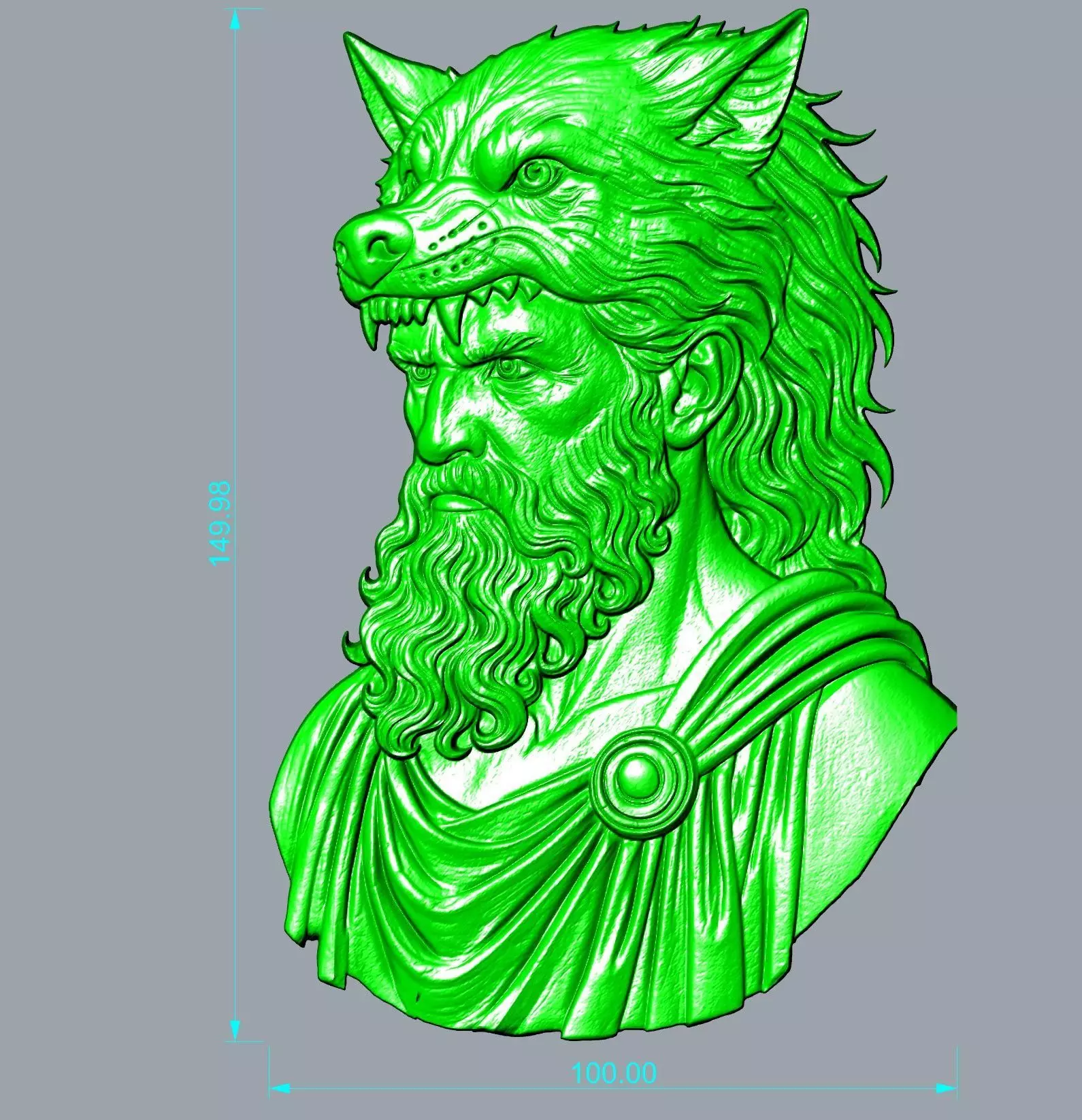 Zeus Relief 3D print model_3
