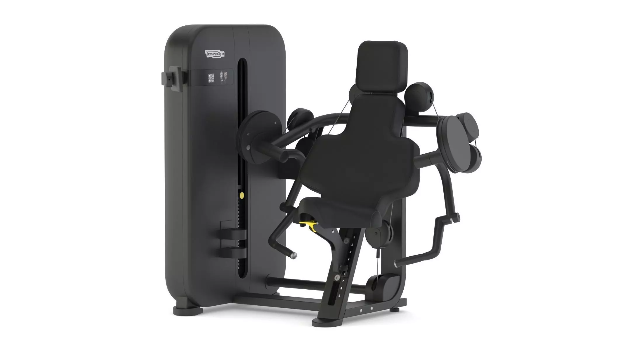 Technogym Selectorized Artis Arm Curl 3D model_0