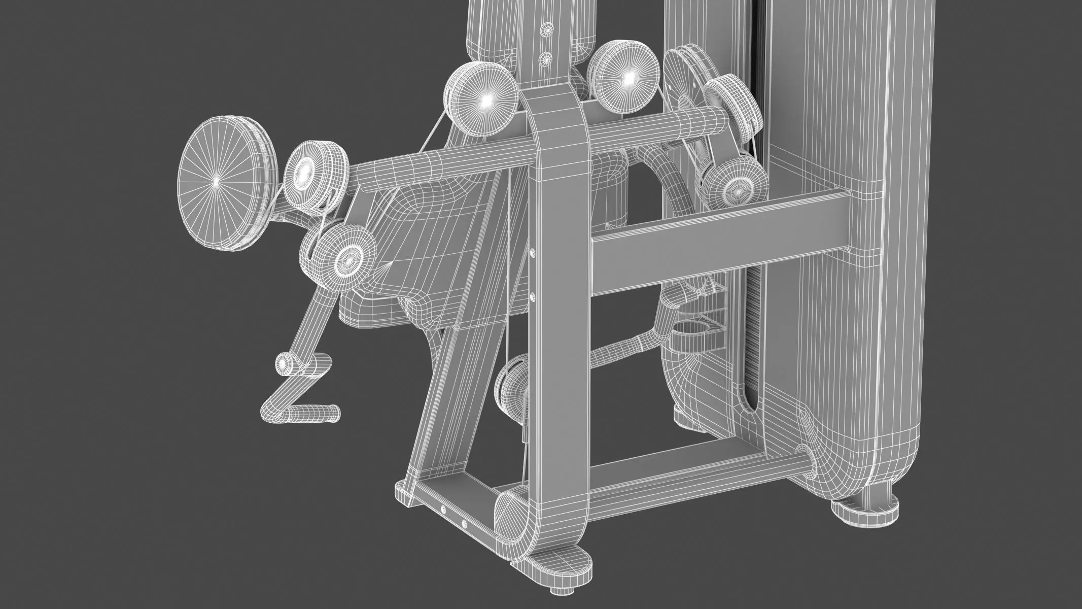 Technogym Selectorized Artis Arm Curl 3D model_20
