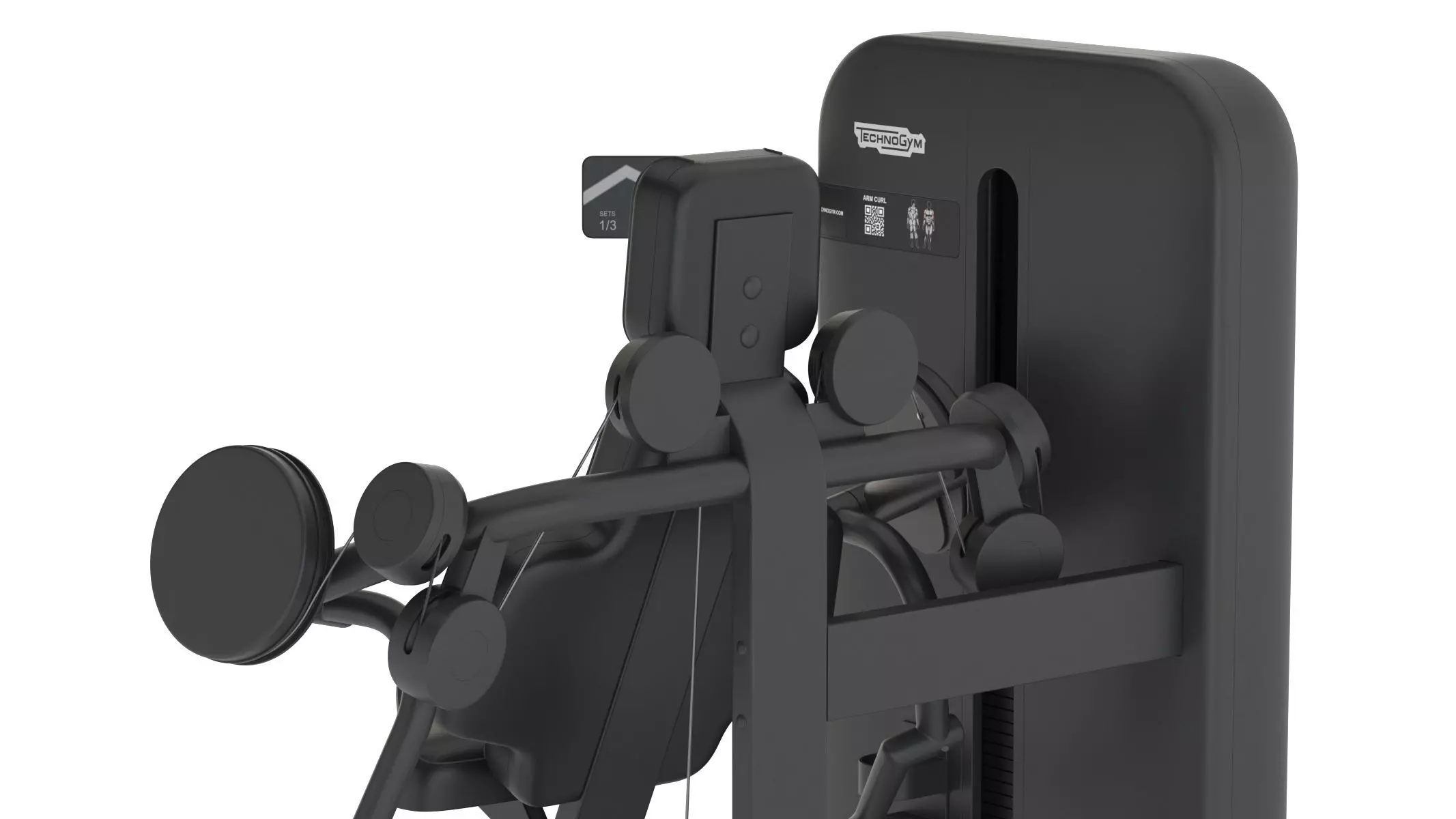 Technogym Selectorized Artis Arm Curl 3D model_18