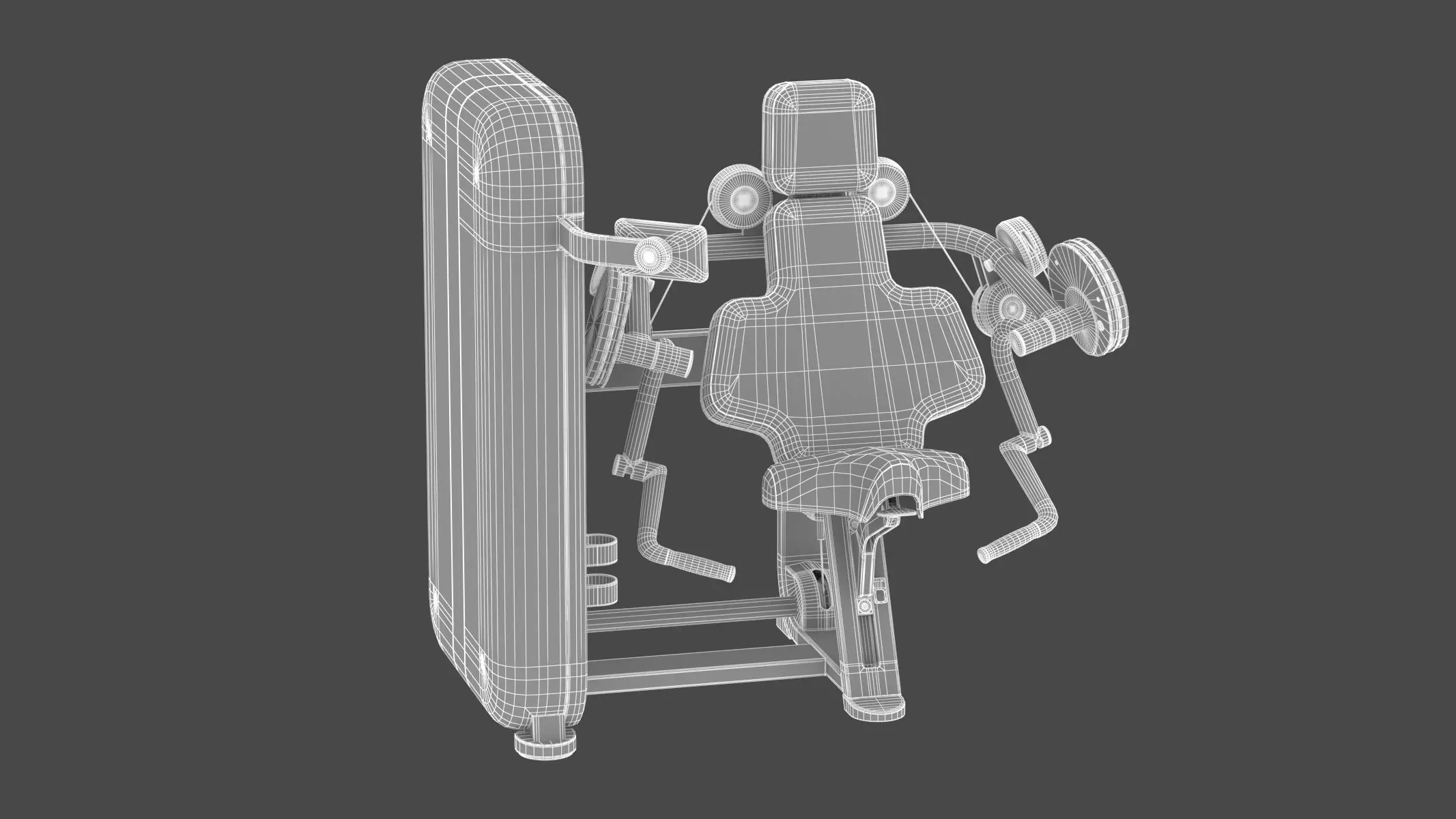 Technogym Selectorized Artis Arm Curl 3D model_10