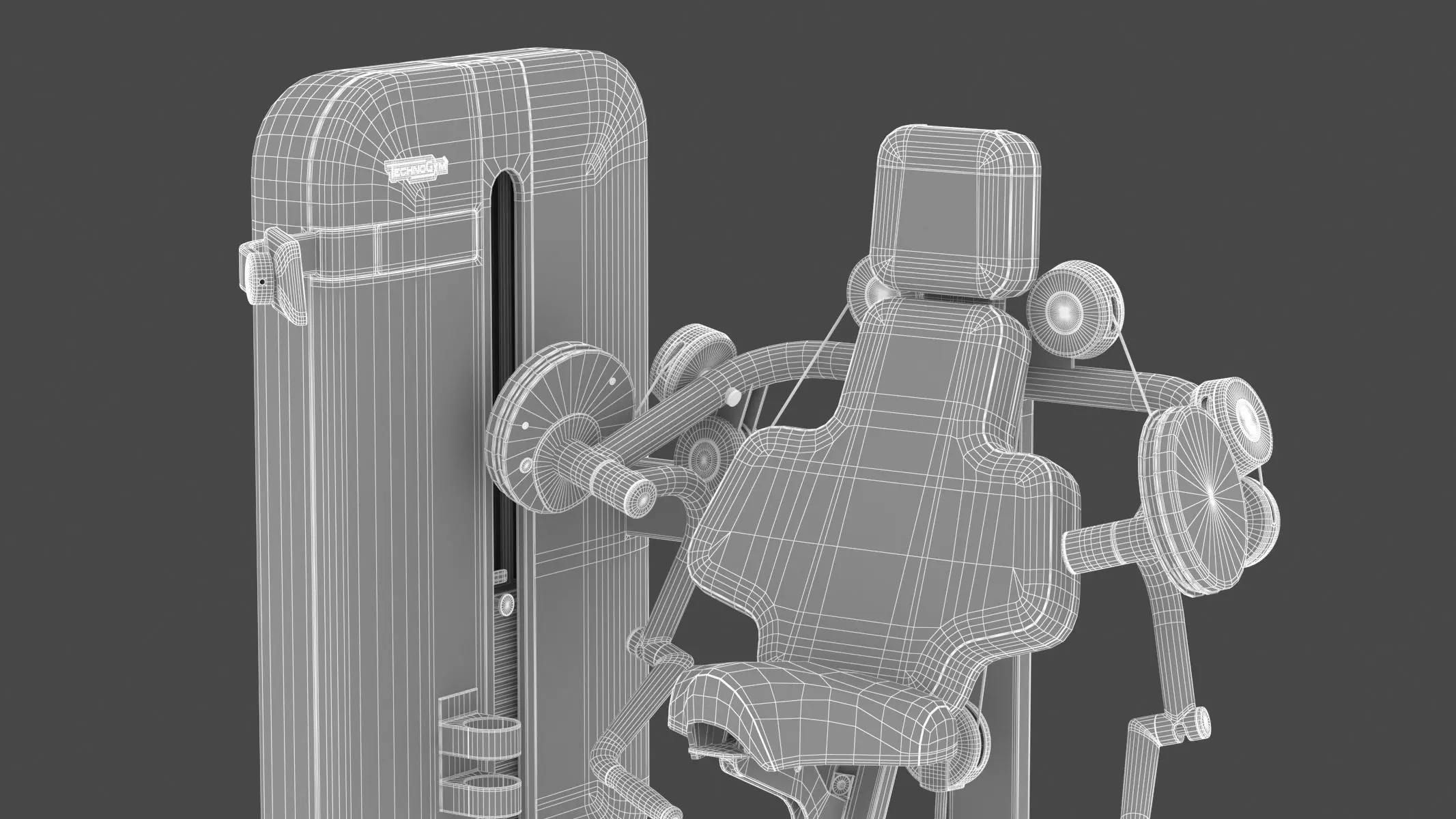 Technogym Selectorized Artis Arm Curl 3D model_19