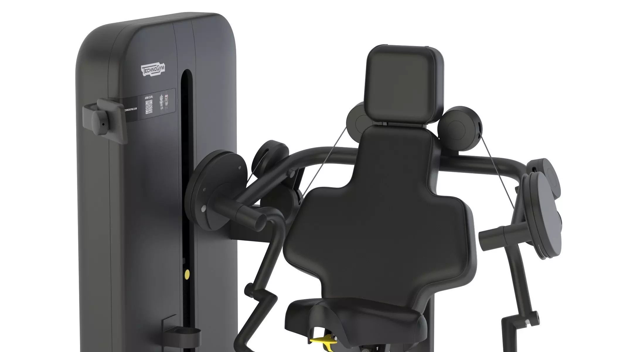 Technogym Selectorized Artis Arm Curl 3D model_16