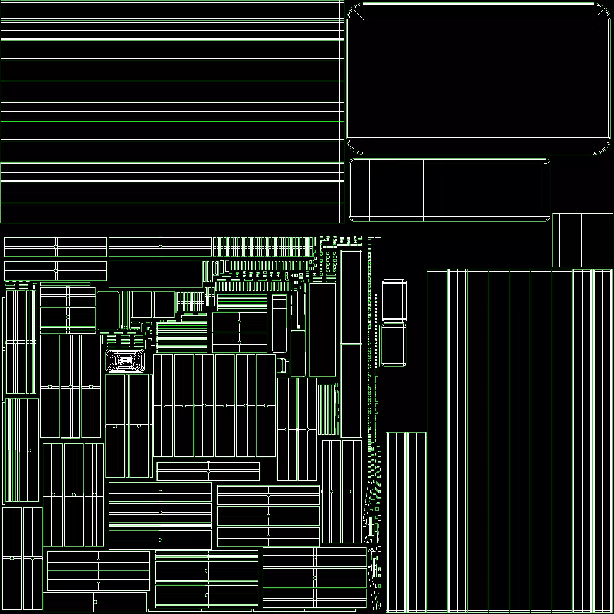 Technogym Selectorized Artis Arm Curl 3D model_11