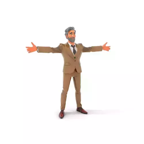 Stylish Businessman Character Model Pack